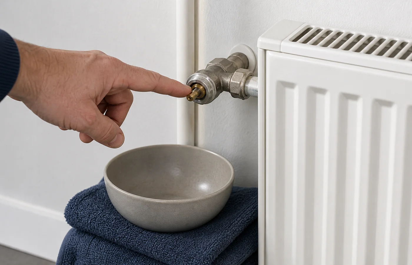 controle de la tige de robinet avant pose d une tete thermostatique