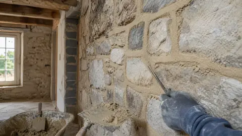 Doser chaux et sable pour des joints de pierre durables