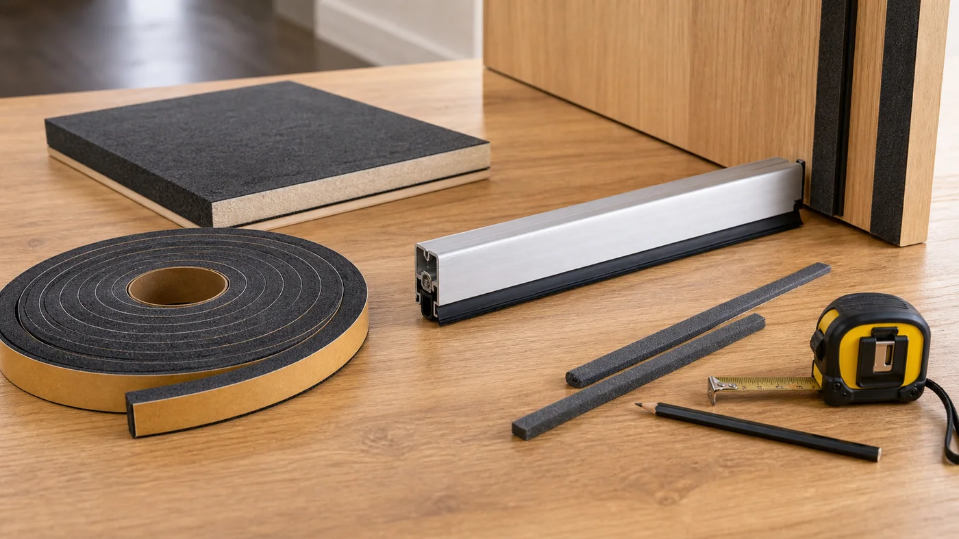 materiaux pour isolation phonique de porte interieure