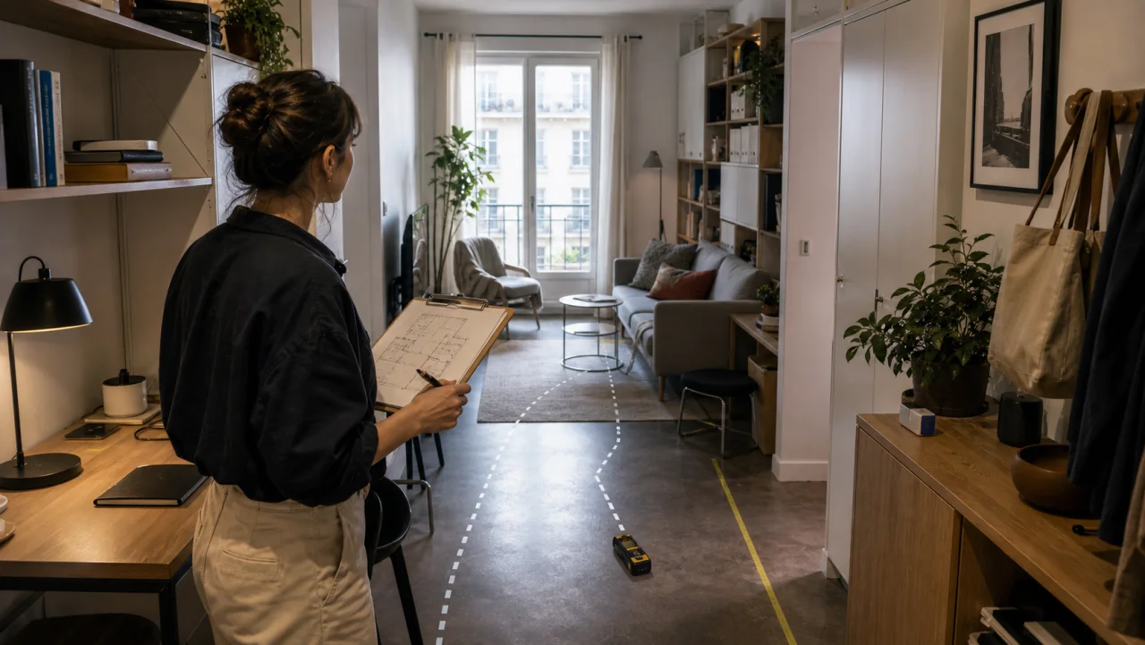 Diagnostic d’usage dans un petit intérieur avant projet de design professionnel