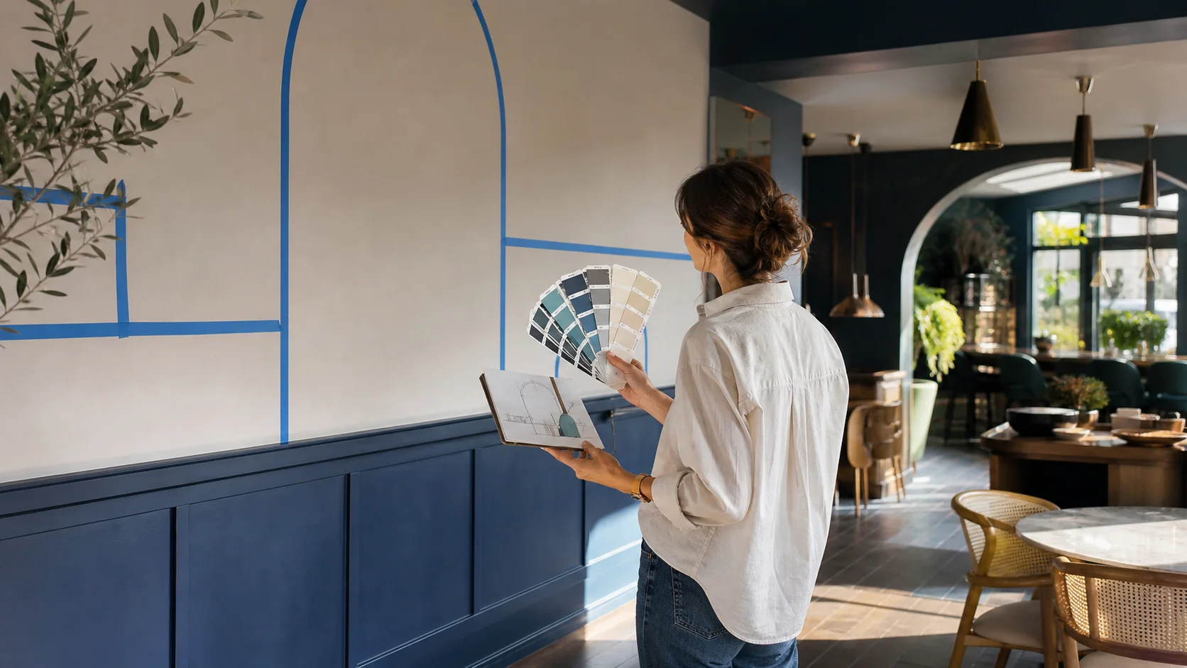 Brief design pour une fresque murale dans un espace commercial