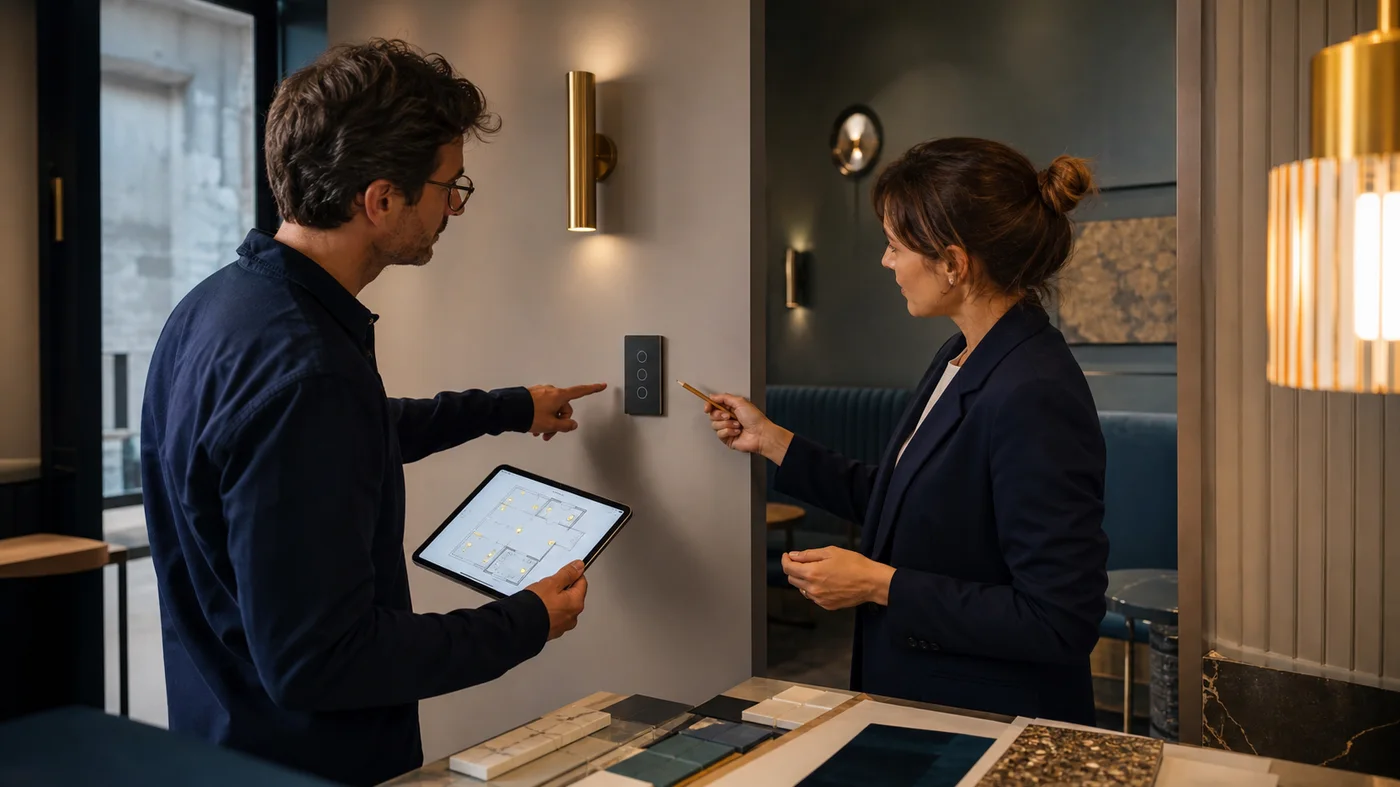 choix de l emplacement d un interrupteur sans fil avec un professionnel