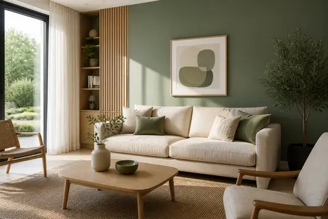 Moderniser un salon avec un mur fort sans surcharger la pièce