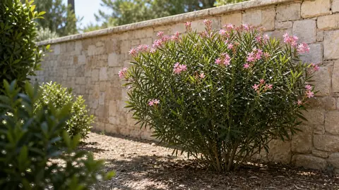 Planter un laurier rose près d'un mur, la bonne distance